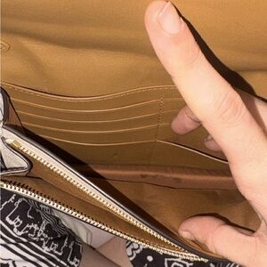 Coach Tan Clutch Wristlet